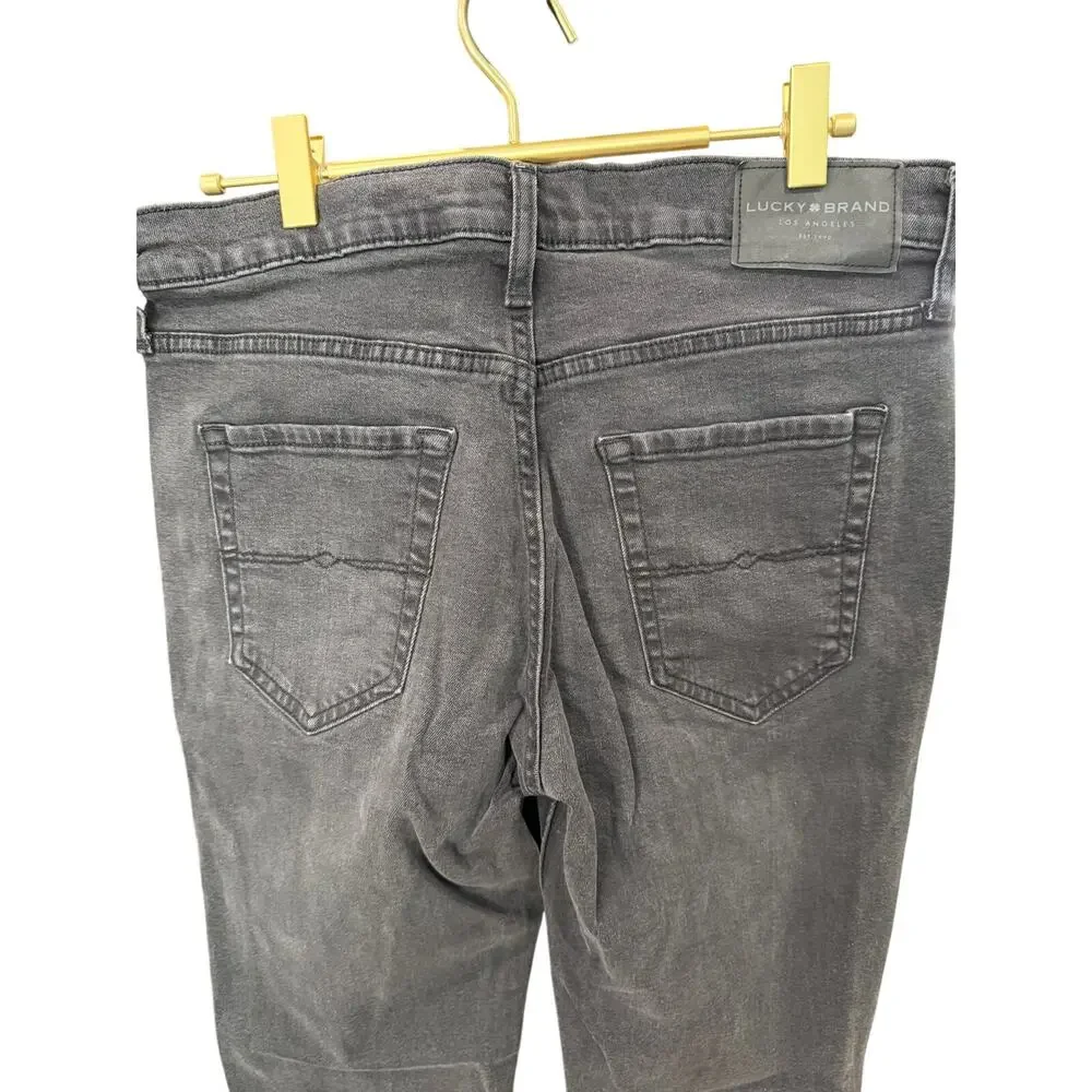 ✨ Lucky Brand 110 Black Slim Straight Jeans 30 x 28 Stretch Denim EUC 🖤
